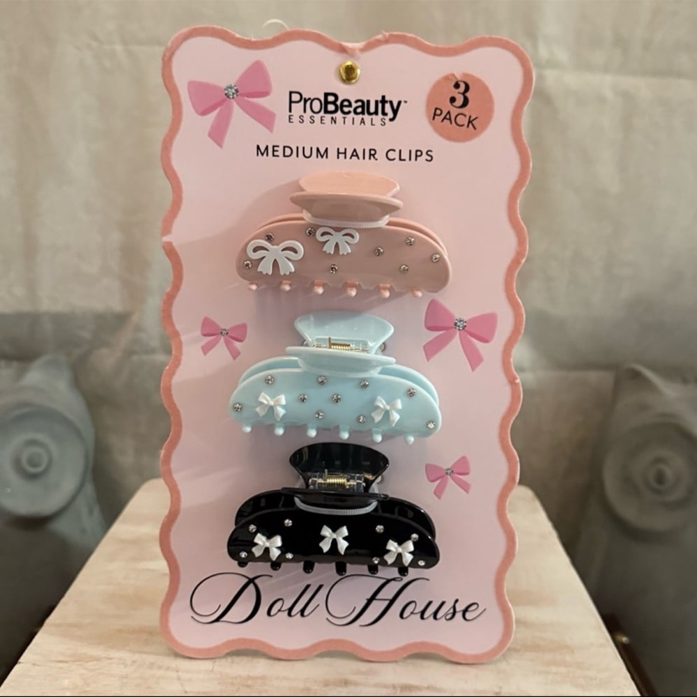 Pro Beauty Essentials "Bows" Hair Claws